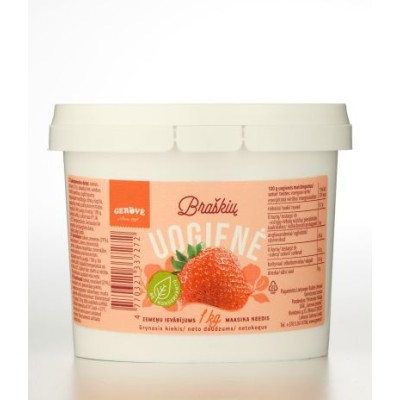 Jam strawberry SKANOVĖ without preservatives, 1 kg